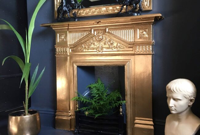 Gold Fireplace