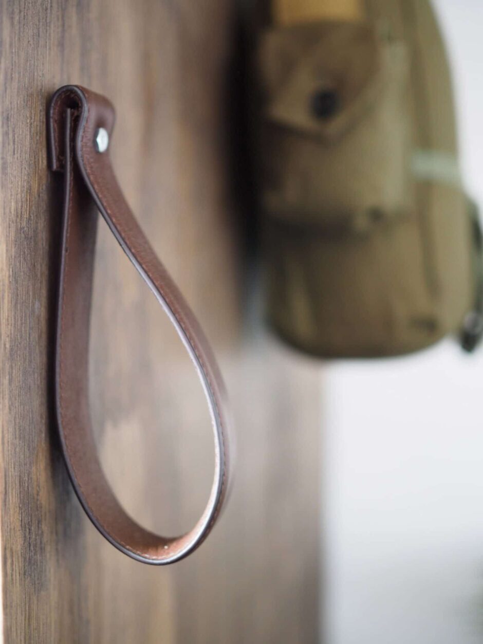 DIY Leather Cabinet Pull